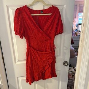 Red Wrap Dress